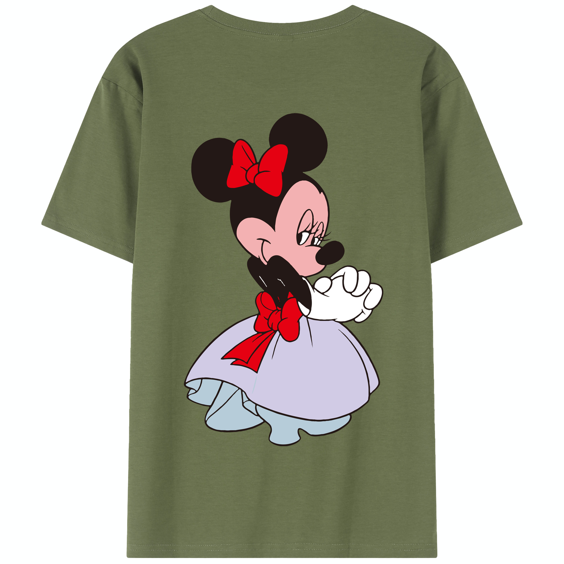 （画像用） ミッキーマウス Mickey Mouse 綿100％半袖Tシャツ（背面プリント）